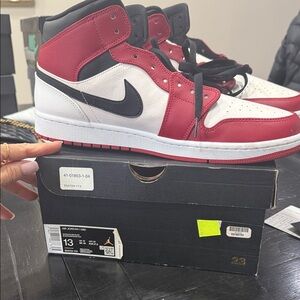 Nike Air Jordan 1 High Red Black White Sneakers